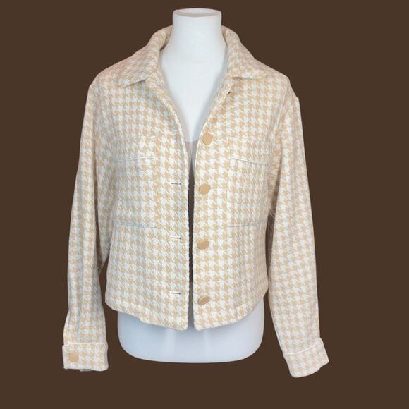 Anthropolgie Dolan Houndstooth Crop Jacket Medium - Picture 15 of 16